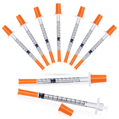 Picture of 1ml Syringe, Syringes 31G 5/16" 8mm 1cc Inch, Individually Wrapped, Pack of 25