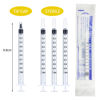 Picture of 50 Pcs 1ml Syringes with Caps Oral Dispenser Individually Sterile Warpped for Medicine Dropper, Colostrum Collect Feeding Pets, Liquid