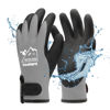 Picture of 100% Waterproof Gloves for Men and Women, Winter Work Gloves for Cold Weather, Touchsreen, Thermal Insulated Freezer Gloves, With Grip, Grey, Large