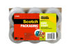 Picture of Scotch Sure Start Packing Tape, Clear, Quiet Unwind and Easy Start, 1.88 in. x 25 yd., 6 Tape Rolls