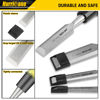Picture of HURRICANE 4 Piece Wood Chisel Set for Woodworking, CR-V Steel Beveled Edge Blade, Durable PVC High Impact Handle Wood Chisel
