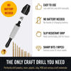 Picture of CRAFT911 Pin Vise Hand Drill Manual - Jewelry Drill w/Micro Drill Bits (0.8mm-2.5mm) - Rotary Craft Drill for Jewelry Making, Resin, Wood, Plastic, Miniature, Beads, Clay Etc
