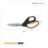 Picture of Fiskars Pro PowerArc Shop Shears, Heavy Duty Stainless Steal Scissor, Industrial Grade Tool for Building and Construction, 10 in, Orange/Black