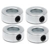 Picture of (4-Pack) 1” Bore Solid Steel Shaft Collars with Zinc Plated Coating - Durable Shaft Collars Suitable for Machinery and Industrial Use