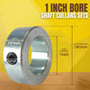Picture of (4-Pack) 1” Bore Solid Steel Shaft Collars with Zinc Plated Coating - Durable Shaft Collars Suitable for Machinery and Industrial Use