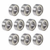 Picture of uxcell R188ZZ Deep Groove Ball Bearings Z2 1/4 Inch x 1/2 Inch x 3/16 Inch Double Shielded Chrome Steel Skateboard Bearings Sealed Industrial Bearings10pcs