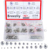 Picture of Breezliy 304 Stainless Steel Ball 620Pcs 1-8mm Metric Precision Assorted Loose Bicycle Bearing Steel Ball Assortment Kit（12 Sizes）