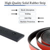 Picture of Neoprene Rubber Strips Self Adhesive Solid Rubber Sheets, Rolls & Strips for DIY Gaskets Crafts Pads Seals Warehouse Flooring Rubber Strip with Adhesive Backing (1” Wide x 1/8" Thick x 10' Long)