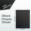 Picture of 6 Pack Black Plastic Sheets 8x12x0.04 in Flexible High Tensile Plastic Sheets,Plastic Sheet Hard Plastic Sheet Black Plastic Panel for DIY Materials Handicrafts Home Decoration