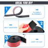 Picture of Adhesive Rubber Strips Neoprene Rubber Sheets, Rolls & Strips with Adhesive Backing Rubber Pads Self Stick Seal Rubber Gasket Adhesive Back for Matting Padding - 1" Wide x 1/8" Thick x 10' Long