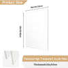 Picture of ADTDA 2 Pieces 1/8" Thick (3mm) Acrylic Sheets,Clear Cast Plexiglass 8” x 12” with Protective Paper for Signs DIY Display Projects,Craft,Photo Frames