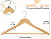 Picture of Utopia Home Premium Wooden Hangers 30 Pack - Durable & Slim Coat Hanger - Suit Hangers with 360-Degree Rotatable Hook - Wood Hangers with Shoulder Grooves (Natural Color)