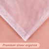 Picture of HRX Package 100pcs White Organza Bags, 4x6 inch Mesh Bags Drawstring Gift Bags Jewelry Pouches for Candy Wedding Favors Christmas