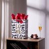 Picture of SUNCOLOR 13" Large Gift Bag with tissue paper for Valentines Day/Birthday/Mother's day/Father's day and more (LOVE)