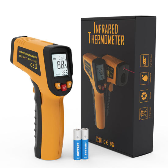 Picture of KNINE OUTDOORS Infrared Thermometer Laser Temperature Gun, -58℉ to 1112℉, Single Laser Targeting, Distance to Spot Ratio 12:1, for Cooking, Oven and Meat