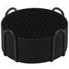 Picture of Silicone Coasters Set of 8 with Holder,Coasters for Drinks,Beer,Coffee Coasters,Suitable for Kinds Cups,Hot or Cold,Anti-SLI,Non-Stick,Anti-Overflow Tabletop Protection and Decor (8 Pcs, Black)