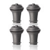 Picture of Vacu Vin Wine Saver Vacuum Stoppers - Set of 4 - Gray - for Wine Bottles - Keep Wine Fresh for Up to a Week with Airtight Seal - Compatible with Vacu Vin Wine Saver Pump