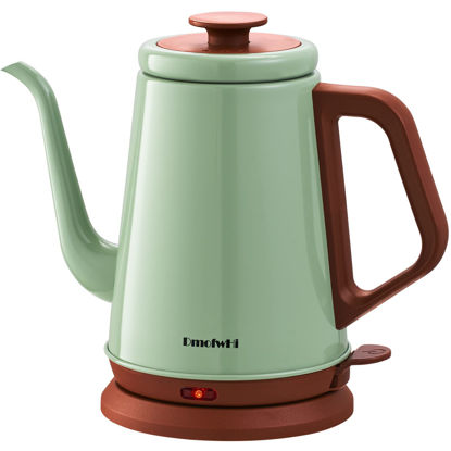 Picture of DmofwHi Gooseneck Electric Kettle(1.0L), 100% Stainless Steel BPA Free Classic Pour Over Coffee Kettle | Tea Kettle - Green