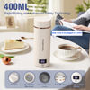 Picture of Travel Electric Kettle Portable Mini Kettle,Small Hot Water Boiler with 4 Temperature Settings,304 Stainless Steel,Fast Boiling Water with Auto Shut-Off and Boil Dry Protection (Beige, 400ML)