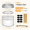 Picture of ComSaf Mini Mason Jars 4oz - 8 Pack, Regular Mouth Mason Jar with Lids and Seal Bands, Small Glass Canning Jar for Spice, Jam, Honey, Jelly, Dessert, Shower Wedding Favors, DIY Candles Decor