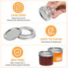 Picture of ComSaf Mini Mason Jars 4oz - 8 Pack, Regular Mouth Mason Jar with Lids and Seal Bands, Small Glass Canning Jar for Spice, Jam, Honey, Jelly, Dessert, Shower Wedding Favors, DIY Candles Decor