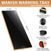 Picture of Electric Warming Tray（Extra Long 40”x12”），Food Warmer with Thermostat and Full Surface Heating，Food Warming Mat with 2 Temperature Modes for Parties Buffet，Gatherings，Gold Edge Warming Mat for Food