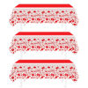 Picture of Valentines Day Tablecloth Decorations for Party,3 Pack Disposable Plastic Valentines Tablecloth 54" x 108", Pink Table Cloths for Party Supplies,Valentines Day Decor for Wedding Engagement Anniversary