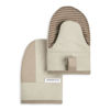 Picture of KitchenAid Beacon Two-Tone Non-Slip Mini Oven Mitt Set, Milkshake/Beige, 5.5"x8", 2 Piece