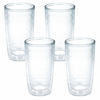 Picture of Tervis Clear & Colorful Tabletop Made in USA Double Walled Insulated Tumbler Travel Cup Keeps Drinks Cold & Hot, 16oz - 4pk, Clear