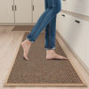 Picture of SUMLANS Kitchen Mat Set of 2 PCS, Cushioned Non Slip Rugs for Kitchen Floor, Absorbent Runner Comfort Standing Mats Washable for Kitchen, Office, Home (Brown, 17.3"x47"+17.3"x30")