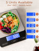 Picture of Food Scale -33lb Digital Kitchen Scale for Food Ounces Grams Rechargeable 304 Stainless Steel,Batteries and Type-C Charging | Perfect for Meal Prep, Cooking, and Baking, Black