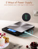 Picture of Food Scale -33lb Digital Kitchen Scale for Food Ounces Grams Rechargeable 304 Stainless Steel,Batteries and Type-C Charging | Perfect for Meal Prep, Cooking, and Baking, Black