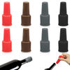 Picture of 8Pcs Silicone Wine Stopper for Wine Bottles, Reusable Sparkling Wine Bottle Stopper, Silicone Wine Seal Stopper, Wine Bottle Cover Caps to Keep Wine Fresh, Beer Champagne Stopper Home Use(4 Colors)
