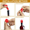 Picture of 8Pcs Silicone Wine Stopper for Wine Bottles, Reusable Sparkling Wine Bottle Stopper, Silicone Wine Seal Stopper, Wine Bottle Cover Caps to Keep Wine Fresh, Beer Champagne Stopper Home Use(4 Colors)