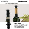 Picture of WOTOR Wine Saver Vacuum Pump with 20 Stoppers, Wine Stopper, Wine Preserver, Reusable Bottle Sealer Keeps Wine Fresh