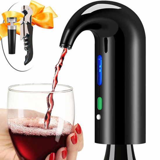 Picture of Wine Aerator Electric Wine Decanter Best Sellers One Touch Red -White Wine Accessories Aeration Work with Wine Opener for Beginner Enthusiast - Spout Pourer - wine preserver