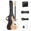 Picture of GLARRY Full Size Electric Bass Guitar with 20W AMP, 4 String Beginner Starter Kit with Accessories including Cable, Strap, Bag for Kids and Adults (Burly Wood)
