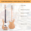 Picture of GLARRY Full Size Electric Bass Guitar with 20W AMP, 4 String Beginner Starter Kit with Accessories including Cable, Strap, Bag for Kids and Adults (Burly Wood)