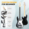 Picture of Glarry 5 String Electric Bass Guitar, Full Size Right Handed Rosewood Fretboard Bass Kit with Strap, Cable and Pick (GP Series-Black)