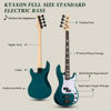 Picture of Ktaxon 4 String Electric Bass Guitar, PB-Style Full Size Standard Right Handed Beginner Kit with 20W AMP, Gig Bag, Strap, Upgrade Cable, Guitar Capo for Youths & Adults (Lake Blue)