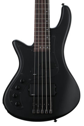 Picture of Schecter Stiletto Stealth 5 Left-handed Bass Guitar - Satin Black
