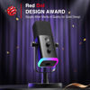 Picture of FIFINE USB/XLR Dynamic Microphone for Podcast Recording, PC Computer Gaming Streaming Mic with RGB Light, Mute Button, Headphones Jack, Desktop Stand, Vocal Mic for Singing YouTube-AmpliGame AM8