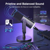 Picture of FIFINE USB/XLR Dynamic Microphone for Podcast Recording, PC Computer Gaming Streaming Mic with RGB Light, Mute Button, Headphones Jack, Desktop Stand, Vocal Mic for Singing YouTube-AmpliGame AM8