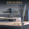 Picture of FIFINE K688 Podcast Microphone Kit, USB/XLR Dynamic Microphone with Boom Arm for PC/XLR Mixer, Gaming Mic with Mute Button, Headphone Jack for Vocal, Voice-Over, Streaming, Music Recording -K688CT