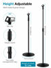 Picture of InnoGear Mic Stand, Microphone Stand Floor Detachable Boom Mic Arm Stands with Weighted Round Base, Height Adjustable from 34" to 60" for Blue Yeti HyperX QuadCast Shure SM58 Samson Q2U Fifine K669B