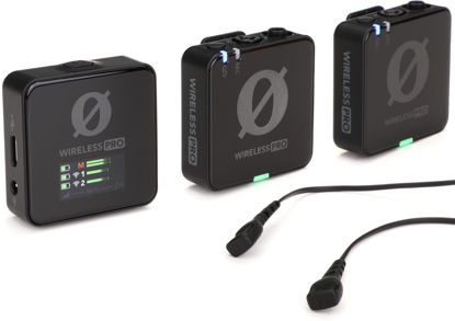 Picture of RODE Wireless PRO Compact Wireless Microphone System with Timecode, 32-bit Float On-board Recording, 2 Lavalier Microphones and Smart Charge Case for Filmmaking and Content Creation