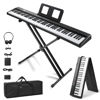 Picture of Ktaxon 88 Key Foldable Electronic Keyboard Piano Set, Semi-Weighted Electric Piano Digital Piano with Dual X Stand, Dual Bluetooth Mode, 1000 Rhythms, 1000 Tones and 50 Demos for Beginners Adults