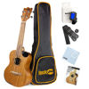 Picture of RockJam Premium Concert Ukulele Kit with Tuner, Gig Bag, Strap, Picks & Spare Strings, 4, Right, Natural, Full (RJUK-712C-N)
