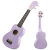 Picture of LXS Soprano Ukulele Kids Ukulele for Beginners - 21" Small Guitar Ukulele with Gig Bag, 1 Standby String and 2 Picks (Purple)