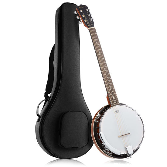 Picture of Jameson Guitars 6-String Banjo Guitar with Closed Back Resonator and 24 Brackets